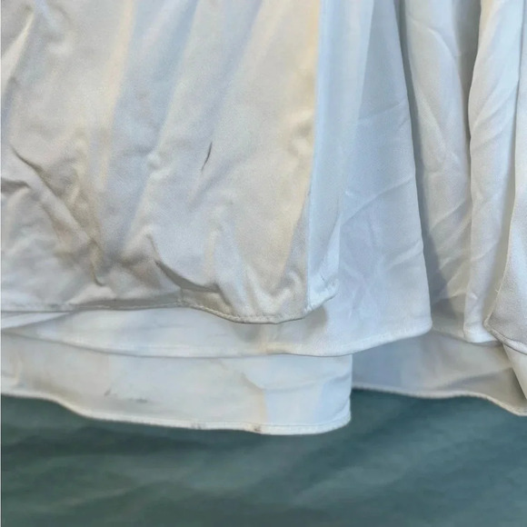 NWT MAC DUGGAL Embellished drop shoulder column gown, Ivory Sz 2 Beaded Sequins - Picture 7 of 12